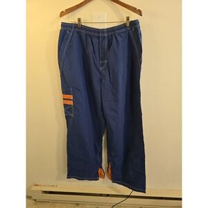 VTG Nike Pants Mens XXL Blue Cargo Track Baggy Windbreaker Nylon 90s Gorpcore‎